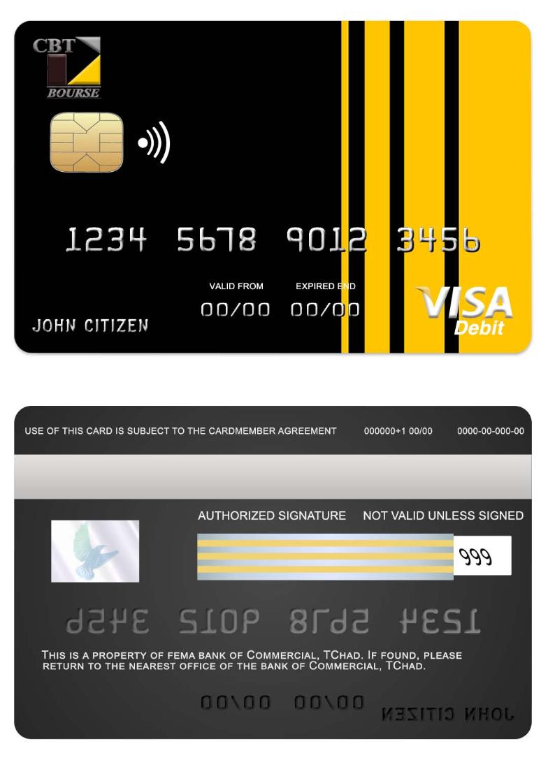 Chad  Commercial bank TChad visa card